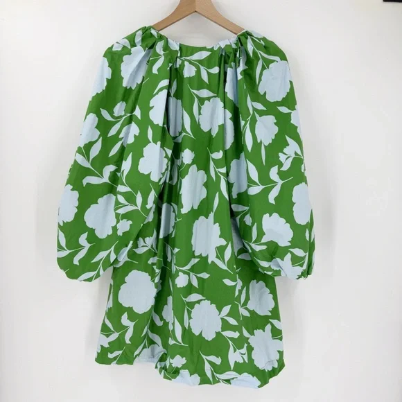 Kate Spade X Target Classic Rose Cotton Poplin 3/4 Sleeve Mini Dress L Pockets - Picture 7 of 7